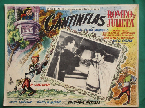 Cantinflas Romeo Y Julieta Andres Soler Cartel De Cine 1