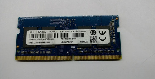 Memoria Ddr4 2gb Notebook Sodimm Ramaxell