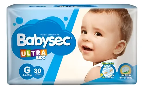 comprar Pañales Babysec Ultra G X 30 Unidades