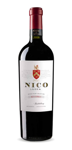 Vino Nico By Luca Malbec Rosas Vineyard 750ml. --