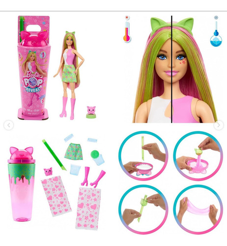 Muñeca Barbie Pop Reveal Shakes 7 Sorpresas 2025 1pz