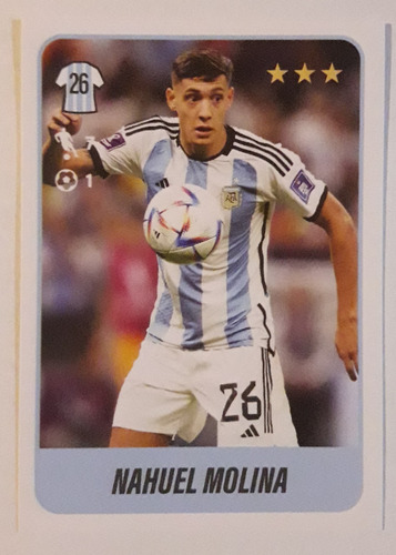 Figuritas Fútbol Argentino 2023 Panini Nahuel Molina #499