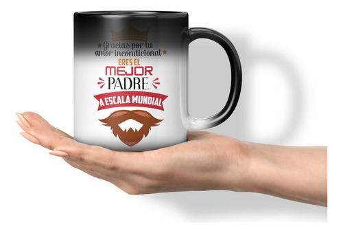 Taza Magica Cambia Color Dia Del Padre 4 - 11 Onzas