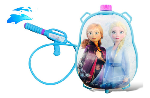 Mochila De Agua Con Tanque Sirenita Frozen Princesas Pistola