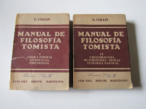 Manual De Filosofia Tomista: E. Collin (obra Completa)