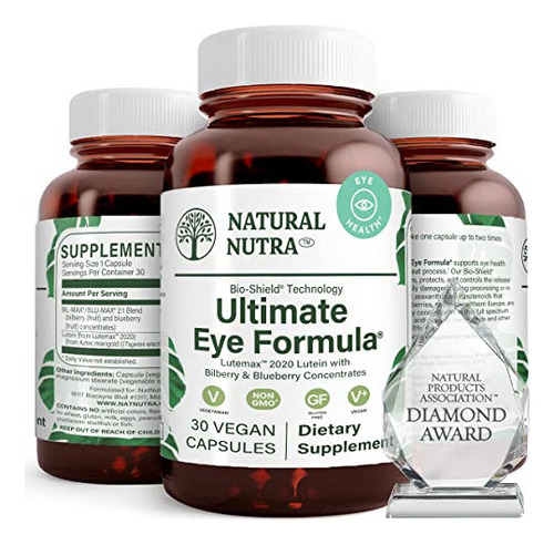 Natural Nutra Ultimate Eye Health Vitaminas, Suplemento, Mej