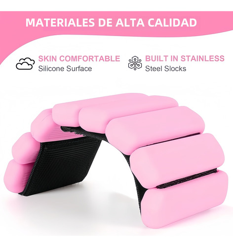 1kg Par Tobilleras Peso Muñequeras Pulsera Silicon Polainas