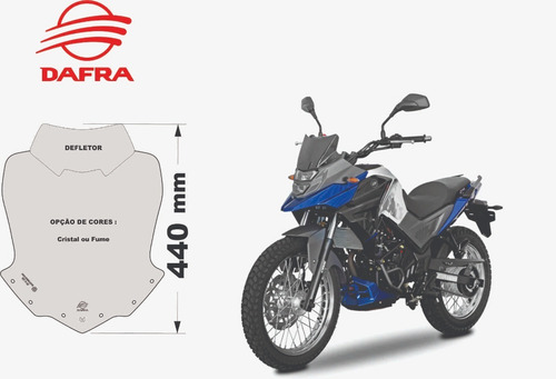 Imagem 1 de 6 de Dafra Nh190 Motobolha Parabrisa 9122-com Defletor