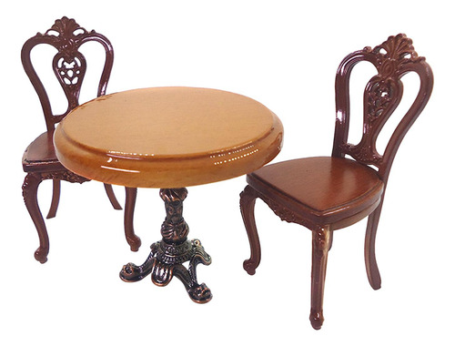 3 Piezas De Madera Y Sillas Modelo Accesorios Juguetes
