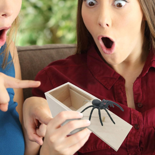 S Genérico 2 Piezas Caja Con Araña Broma Caja Araña Broma