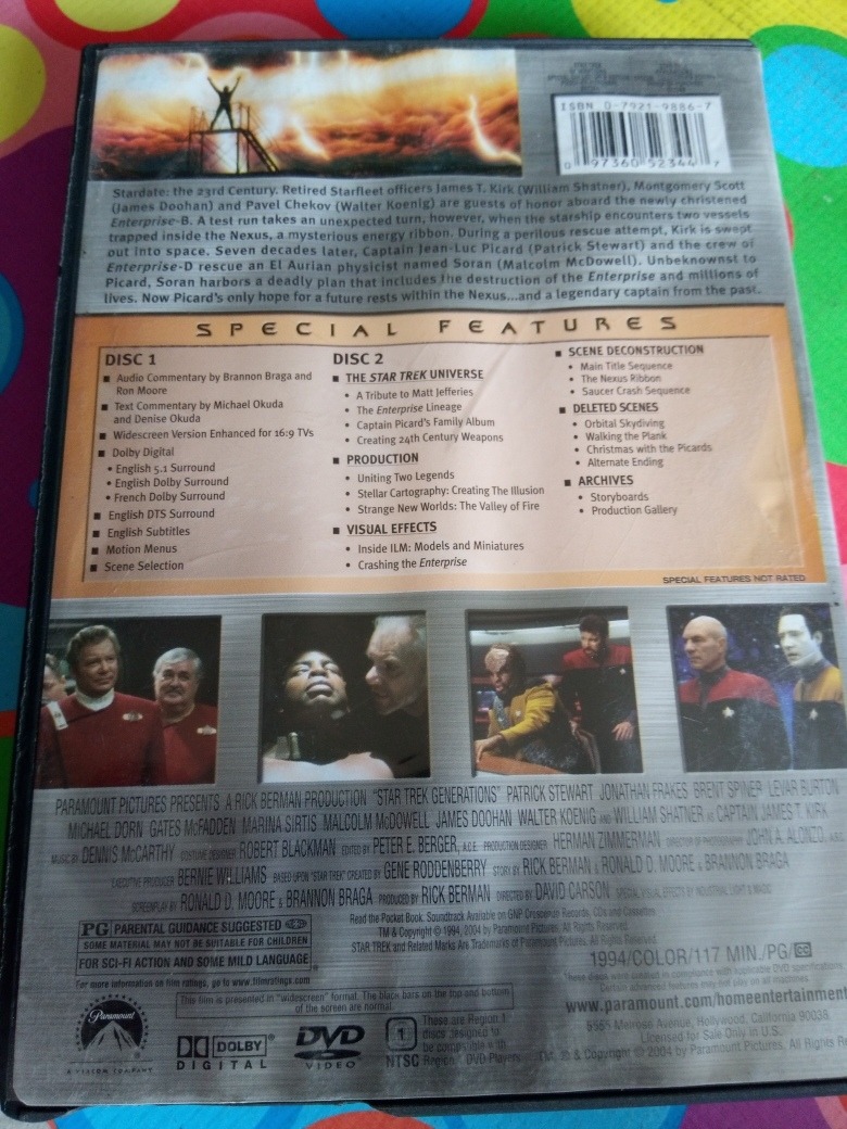 star trek generations dvd