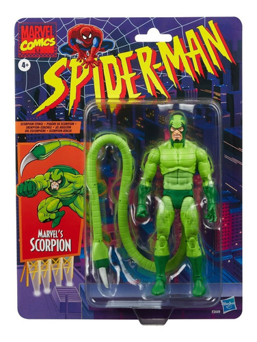 Scorpion  Spider-man Retro Marvel Legends - 6 Pulgadas