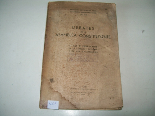 Debates Asamblea Constituyente Prov. De Buenos Aires 1949