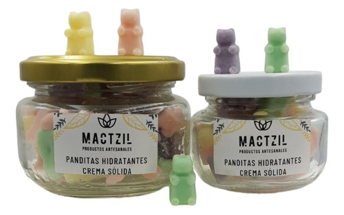 Crema Solida Humectante Panditas (50+25 Pzs) Corporal Ositos