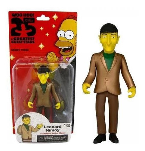 Neca Leonard Nimoy Spock Los Simpsons 25 Aniversario Serie 3