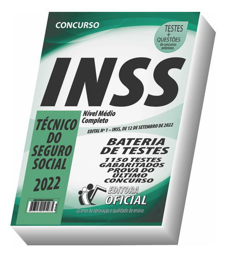 Apostila Inss - Técnico Do Seguro Social - Bateria De Testes
