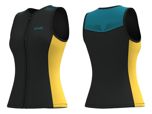 Traje De Neopreno Sin Mangas 2 Mm Cierre Frontal Unisex
