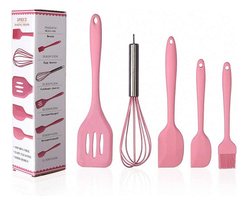 5 Utensilio Cocina Para Hornear Cocinar Silicona Olla