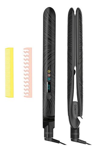 Alaciadora Rizadora Cabello Cerámica Iones Conair Digital Color Negrales