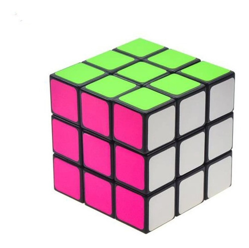 Juguete Cubo Magico 3 X 3 X 3 Colores Neon Rompecabezas 3d