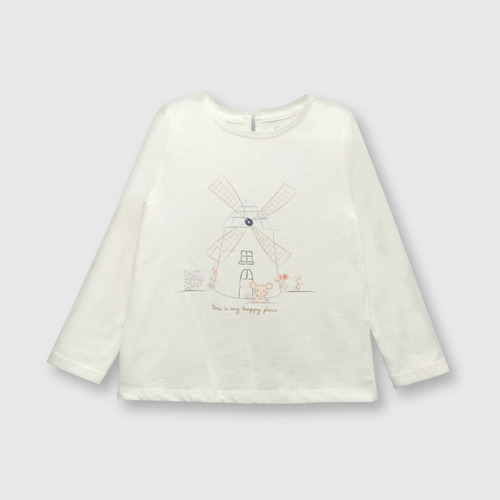 Polera De Bebé Niña Molino Off White (3 A 36 Meses)