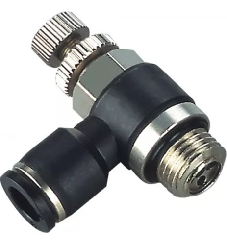 Regulador De Caudal Acodado Rosc Macho 1/8x 8mm (pack X2uni)