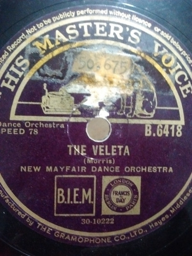 New Mayfair Dance Orchestra Disco Pasta B6418 C69