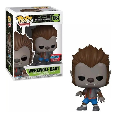 Werewolf Bart Funko Pop The Simpsons #1034 Convencion Nycc