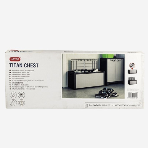 Imagen 6 de 9 de Oferta Del Dia Baúl Kis Titan Capacidad 300 Litros Negro Tec