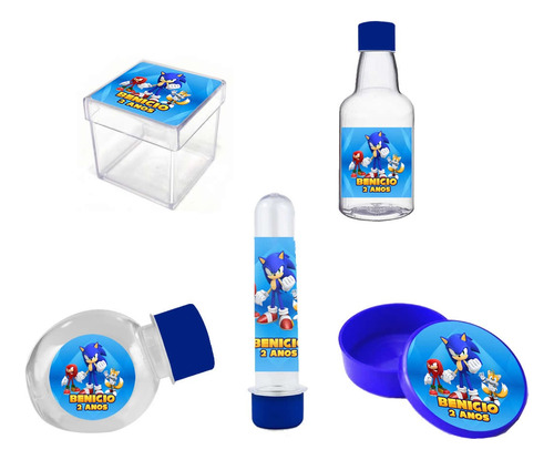 Kit Lembrancinhas Personalizadas Sonic - 50 Itens.