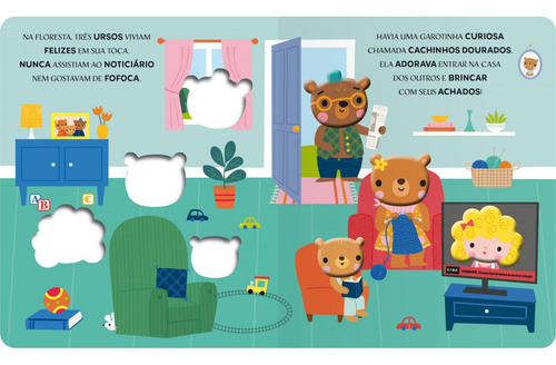 Livro Toque E Sinta Cachinhos Dourados E Os Três Ursos
