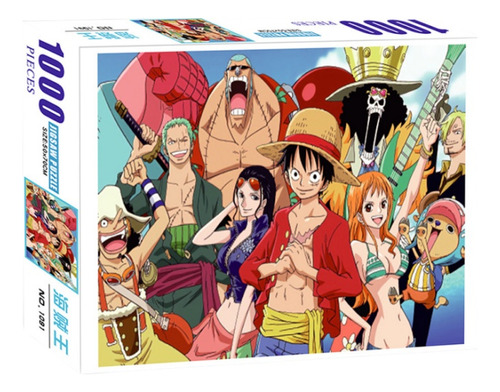 1000 Peças One Piece Jigsaw Monkey D Luffy 35* 24 Cm