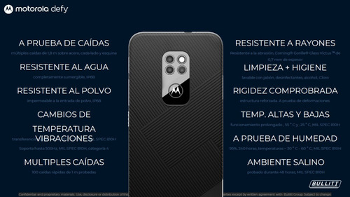 Motorola Defy Dual Sim 64 Gb Negro 4 Gb Ram