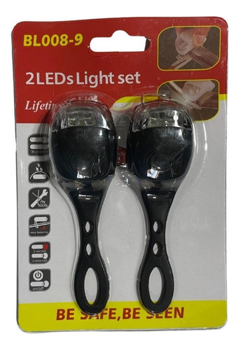 Luz Led Para Bicicleta De Silicona