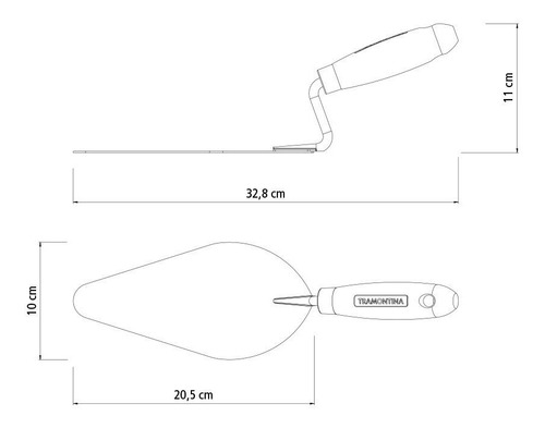 Pack De 6 Cucharas De Albañil N8 Tramontina 77358085