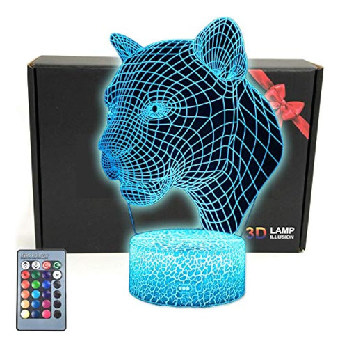 Tripro Panther Animals 3d Illusion Decor Night Light Room Lá