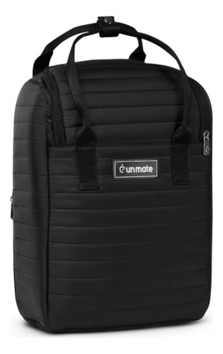 Una Mochila Matera Wave Un Mate Porta Notebook Impermeable Color Negro