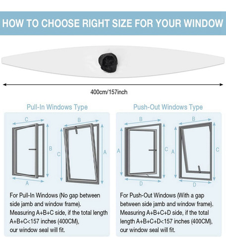 Sello De Ventana Impermeable Universal Para Aire Acondiciona