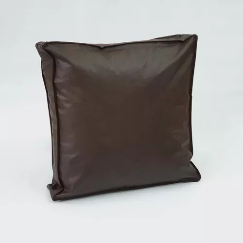 Almohadon 60x60 Eco Cuero Con Cierre Y Funda Interna Sillon