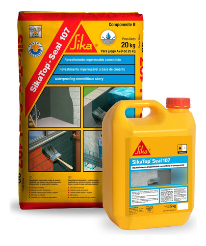 Sika Top Seal 107 Revestimiento Impermeable X 25kg A+b