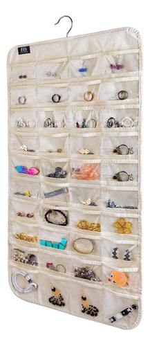 Organizador De Joyas Bb Brotrade, 80 Bolsillos, Beige