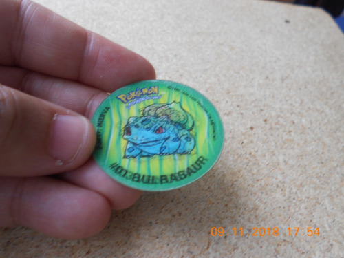 Tazo Pokemon 3d 2° Generacion Bulbasaur Y Evoluciones