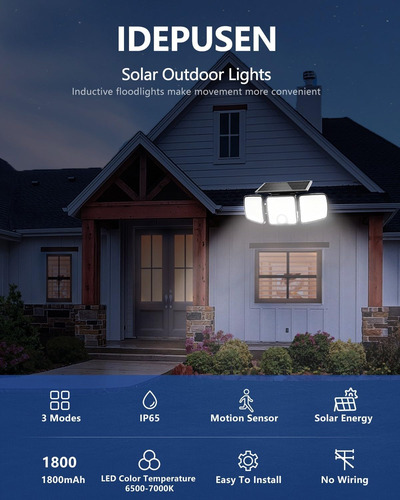 Luces Solares Para Exteriores Ip65 Impermeables Con Sensor D