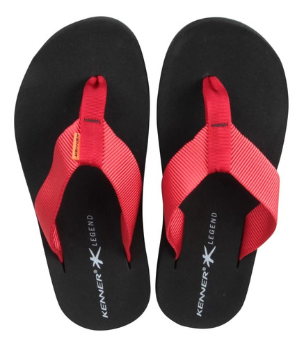 Chinelo Kenner Legend Prime 42 Preto / Vermelho