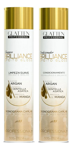 Glatten Brilliance Shampoo E Condicionador