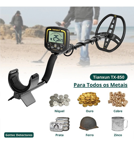 Detector De Metais Tx-850 + Pinpointer Gt-110, Original