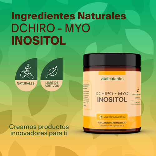 Myo Inositol Y D-chiro Inositol Con 120 Caps | Vitalbotanics