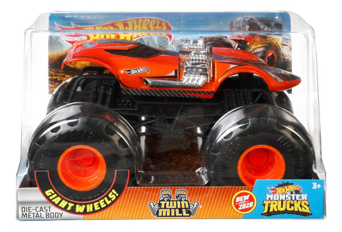 Molino Doble Hot Wheels Monster Trucks, Fundido A Presión 12