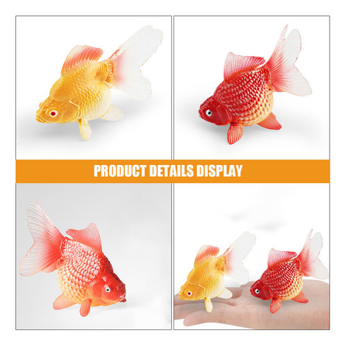 Artesanía Artificial De 2 Modelos De Peces Pequeños Con Form