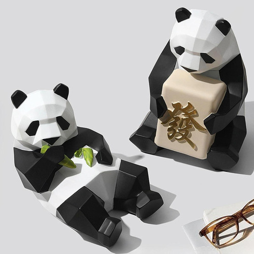 Figura De Oso Panda Para Embellecer Tu Hogar Panda De Bambú